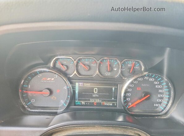 1GC1KWE84GF190019 2016 CHEVROLET SILVERADO Blue Սարքավորումների վահանակի տեսք