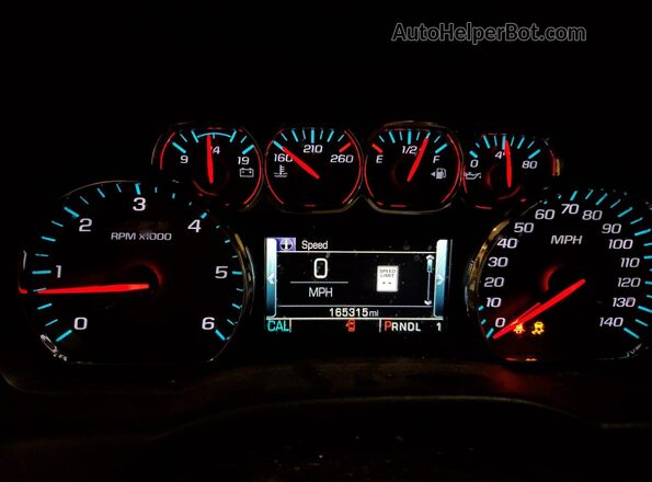 1GC1KWEG1JF147305 2018 CHEVROLET 2500 Белый Вид щитка приборов