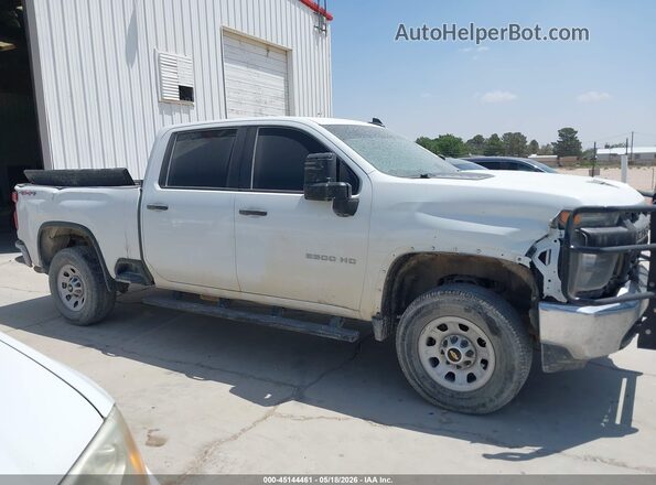 1GC1YLE77MF212384 2021 CHEVROLET SILVERADO Белый Вид задней части салона