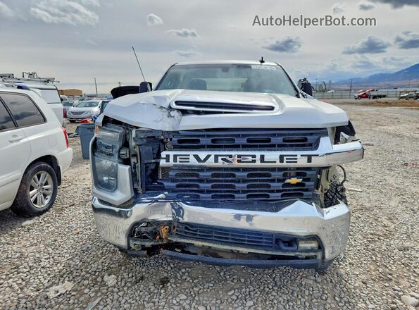 1GC1YNE75LF288289 2020 CHEVROLET SILVERADO Серебряный Вид спереди