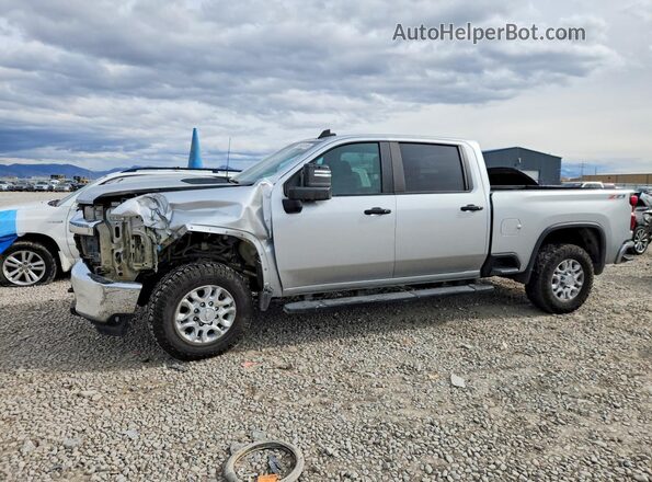 1GC1YNE75LF288289 2020 CHEVROLET SILVERADO Серебряный Передняя левая четверть
