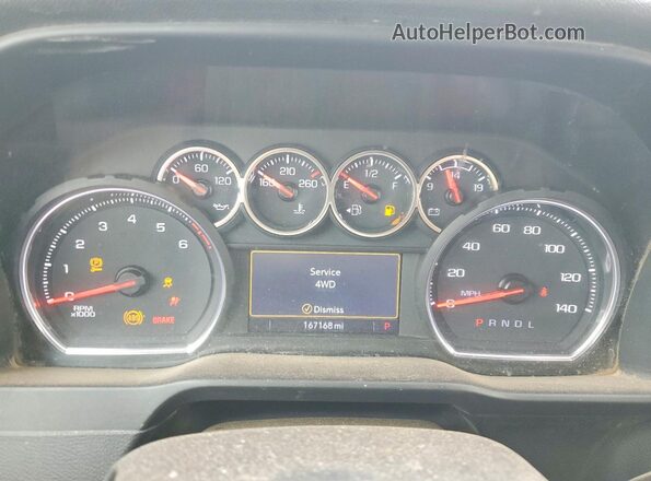1GC2YLE75MF248045 2021 CHEVROLET SILVERADO White Vista del cuadro de instrumentos