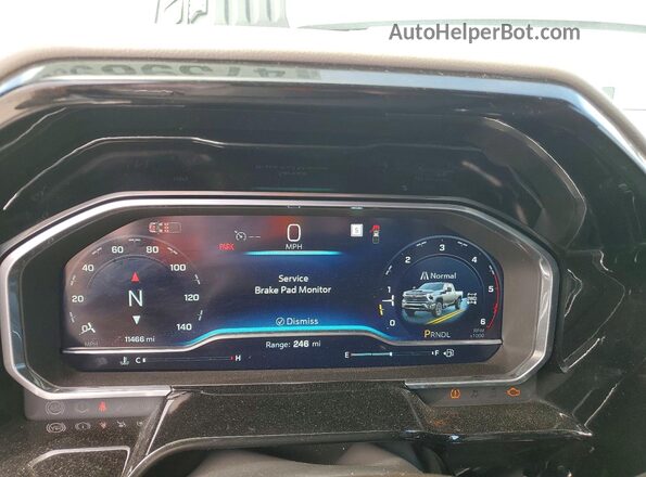 1GC4KPEY6SF369691 2025 CHEVROLET SILVERADO White Vista del cuadro de instrumentos