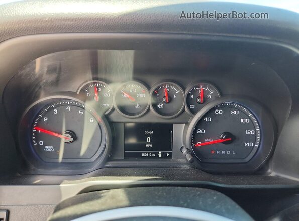 1GC4WLE79LF166929 2020 CHEVROLET SILVERADO Белый Вид щитка приборов