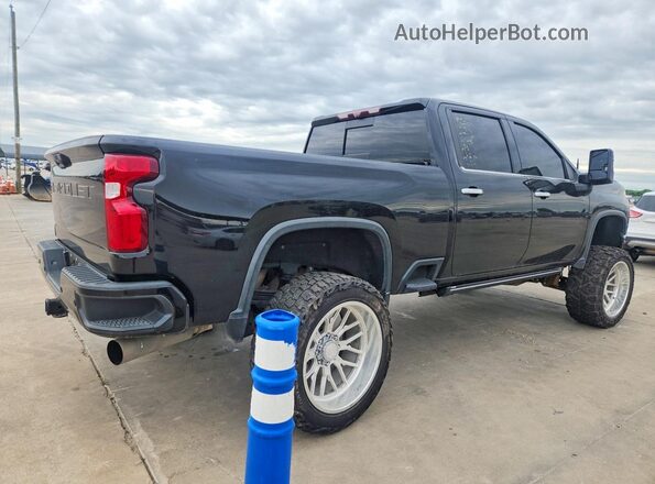 1GC4YPEYXMF196727 2021 CHEVROLET SILVERADO Черный Задняя правая четверть