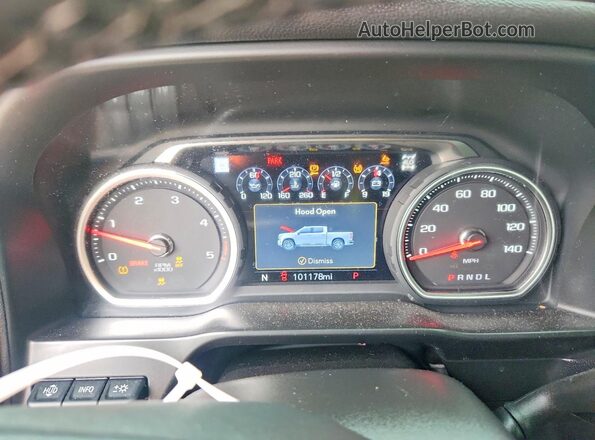 1GC4YPEYXMF196727 2021 CHEVROLET SILVERADO Черный Вид щитка приборов