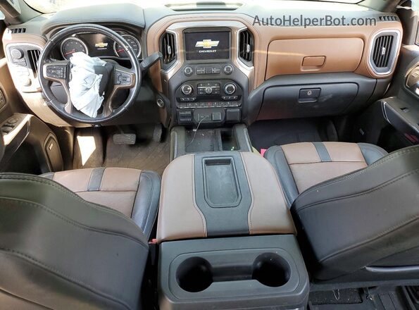 1GC4YRE73NF158177 2022 CHEVROLET SILVERADO Black Առջևի վահանակի տեսք