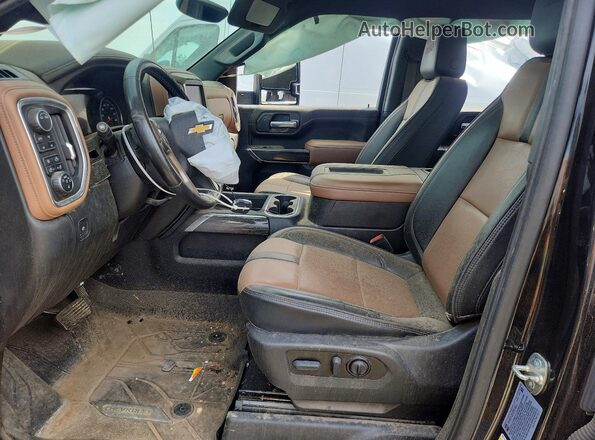 1GC4YRE73NF158177 2022 CHEVROLET SILVERADO Black Սալոնի դիմացի տեսք