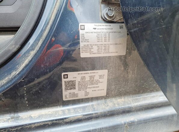 1GC4YREY3LF291320 2020 CHEVROLET SILVERADO Синий Вид подкапотного пространства