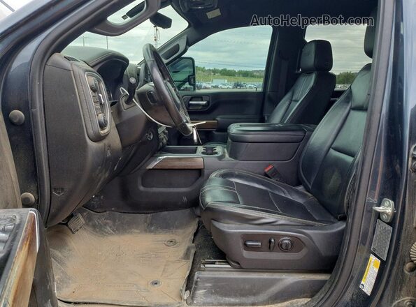 1GC4YREY3LF291320 2020 CHEVROLET SILVERADO Синий Вид салона спереди