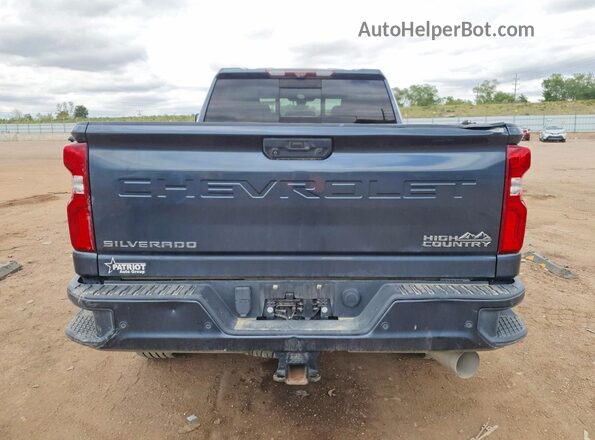 1GC4YREY3LF291320 2020 CHEVROLET SILVERADO Синий Вид сзади