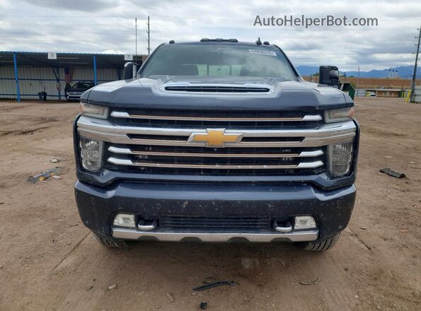 1GC4YREY3LF291320 2020 CHEVROLET SILVERADO Синий Вид спереди