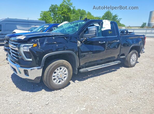 1GC5YPEY1RF437411 2024 CHEVROLET SILVERADO Black წინა მარცხენა ხედი სამი მეოთხედიდან