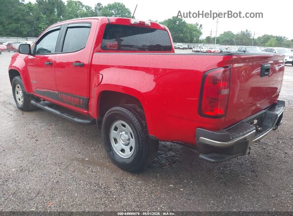 1GCGSBEA0H1153425 2017 CHEVROLET COLORADO Red Trasero izquierdo