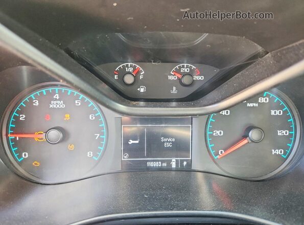 1GCGSBEN8N1221226 2022 CHEVROLET COLORADO Синий Вид щитка приборов