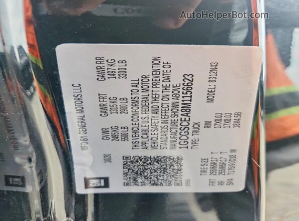 1GCGSCEA8M1156623 2021 CHEVROLET COLORADO Black Engine compartment view