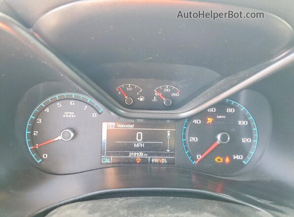 1GCGSCEA9J1121553 2018 CHEVROLET COLORADO Белый Вид щитка приборов