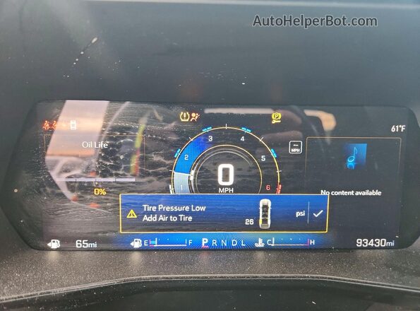1GCGSCEC8R1124215 2024 CHEVROLET COLORADO Белый Вид щитка приборов
