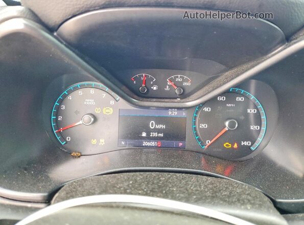 1GCGSCEN2K1248052 2019 CHEVROLET COLORADO Blue Instrument cluster view
