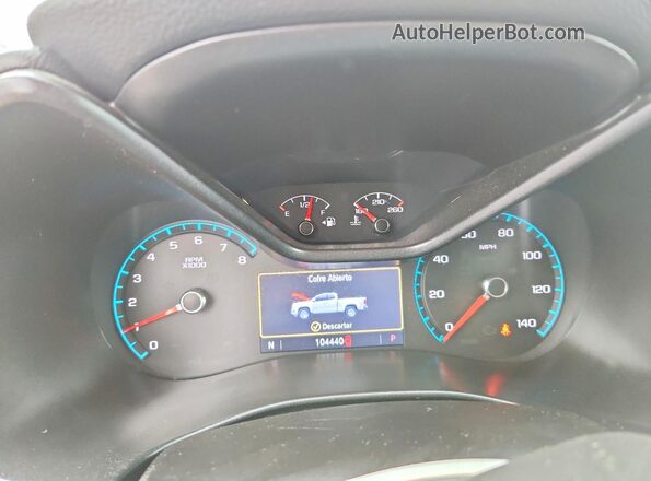 1GCGSCEN7L1120651 2020 CHEVROLET COLORADO Black Вид щитка приладів