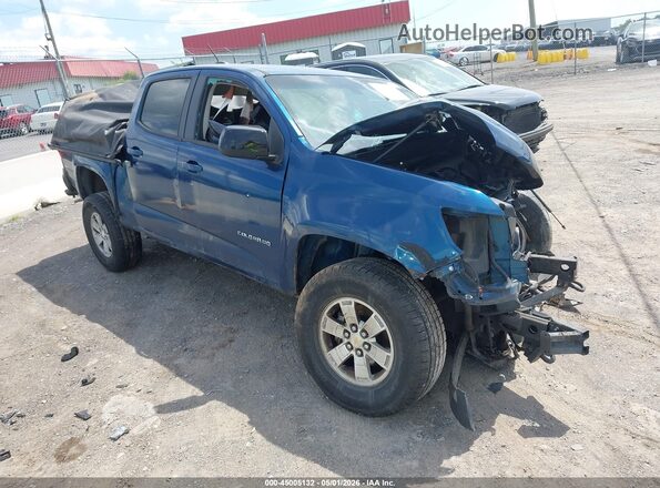 1GCGTBEN1L1197944 2020 CHEVROLET COLORADO Синий Передняя правая четверть