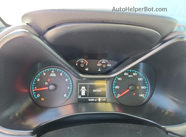 1GCGTBEN7K1120929 2019 CHEVROLET COLORADO Серебряный Вид щитка приборов