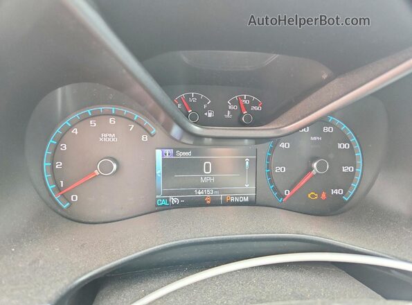 1GCGTCE38G1107702 2016 CHEVROLET COLORADO Белый Вид щитка приборов