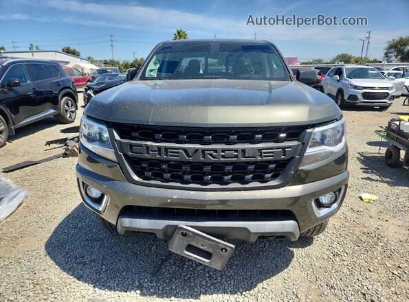 1GCGTCEN3J1257449 2018 CHEVROLET COLORADO Зеленый Вид спереди