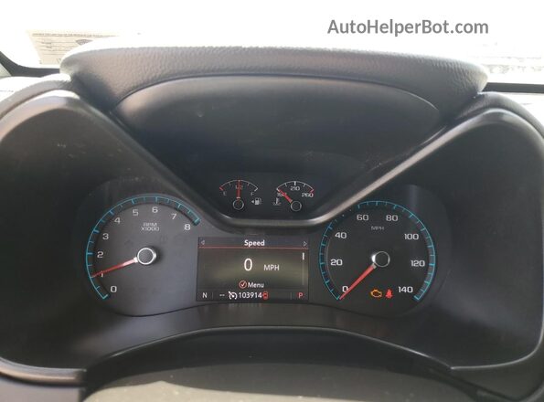 1GCGTCEN4K1335996 2019 CHEVROLET COLORADO Белый Вид щитка приборов