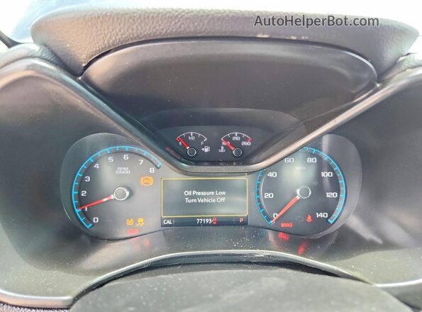 1GCGTDEN1N1269790 2022 CHEVROLET COLORADO Черный Вид щитка приборов