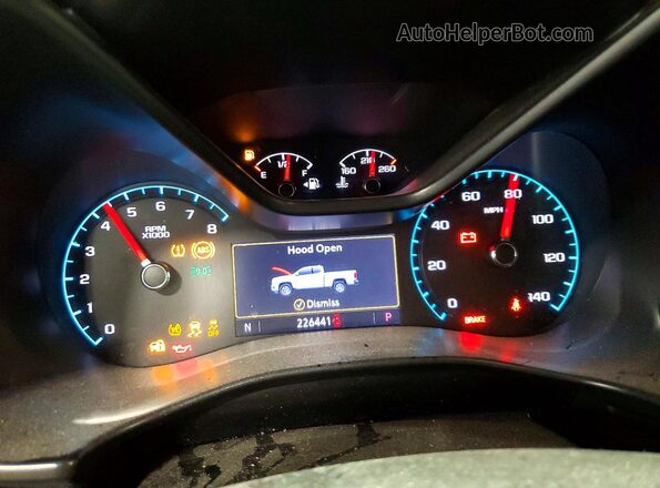 1GCGTDEN7M1171006 2021 CHEVROLET COLORADO White ხელსაწყოთა პანელის ხედი