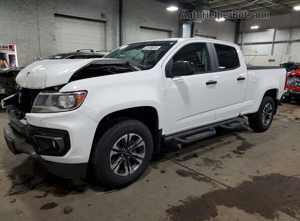 1GCGTDEN7M1171006 2021 CHEVROLET COLORADO White წინა მარცხენა ხედი სამი მეოთხედიდან