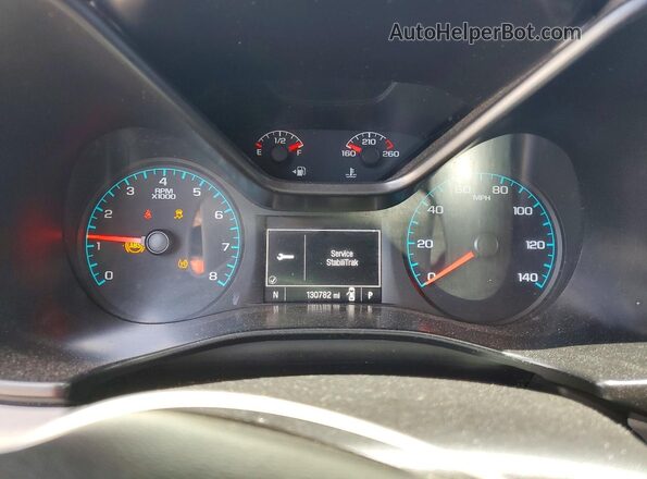 1GCHSBEA7G1135992 2016 CHEVROLET COLORADO Белый Вид щитка приборов