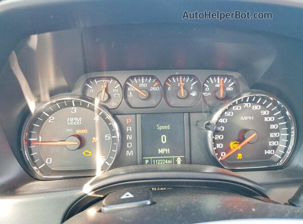 1GCNKNEC4GZ198328 2016 CHEVROLET SILVERADO Белый Вид щитка приборов