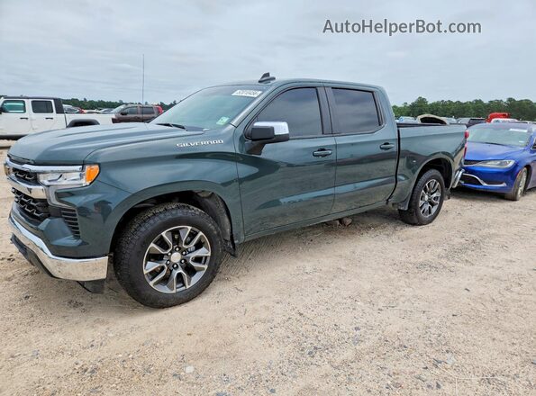 1GCPACED8SZ250366 2025 CHEVROLET SILVERADO Зеленый Передняя левая четверть