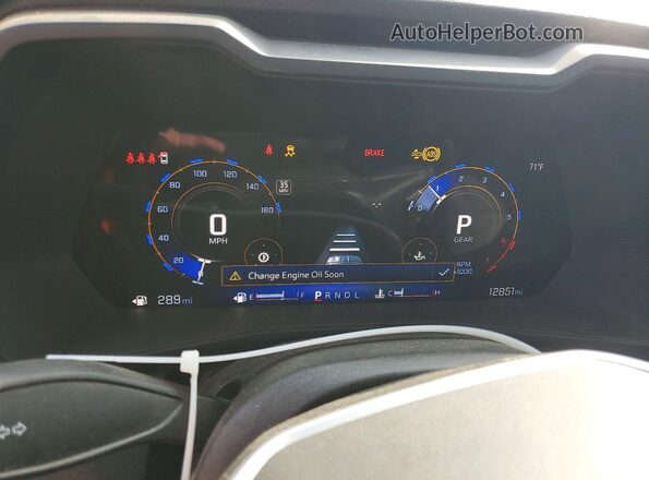 1GCPSBEK1S1189284 2025 CHEVROLET COLORADO Белый Вид щитка приборов