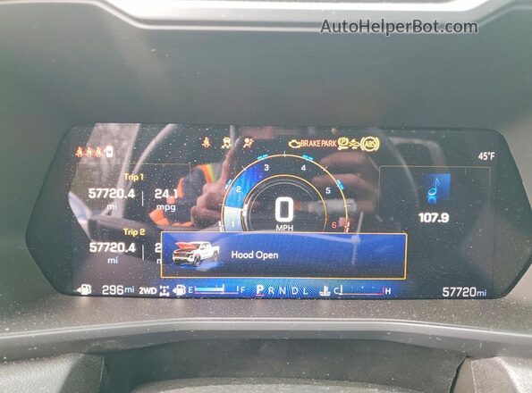 1GCPTBEK6R1128701 2024 CHEVROLET COLORADO Белый Вид щитка приборов