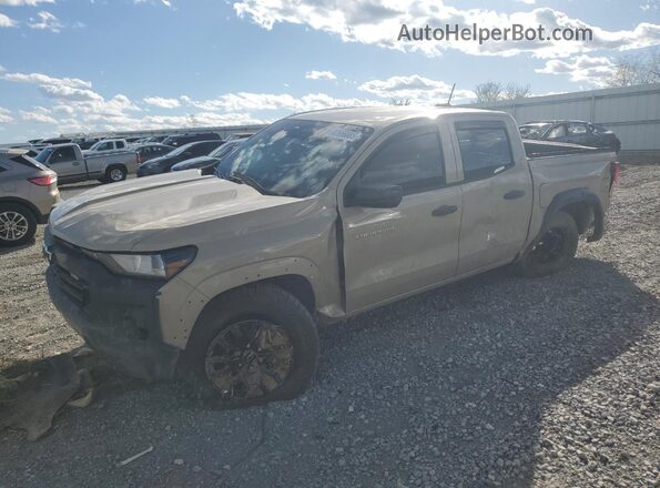 1GCPTEEK2P1146580 2023 CHEVROLET COLORADO Tan წინა მარცხენა ხედი სამი მეოთხედიდან