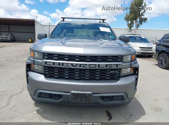 1GCPWBEH0MZ148688 2021 CHEVROLET SILVERADO Серый Вид щитка приборов