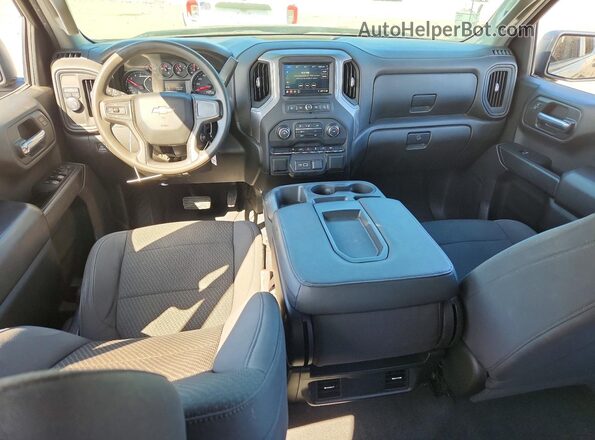 1GCPWBEK3MZ449953 2021 CHEVROLET SILVERADO Gray წინა პანელის ხედი