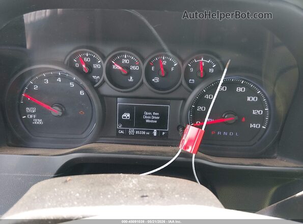 1GCPYBEK7MZ259261 2021 CHEVROLET SILVERADO Silver Widok tylnych siedzeń