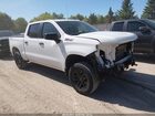 2020 Chevrolet Silverado 1500 4wd  Short Bed Custom Trail Boss White vin: 1GCPYCEF0LZ364697