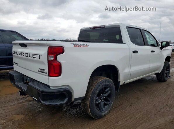 1GCPYCEF3MZ329959 2021 CHEVROLET SILVERADO Белый Задняя правая четверть