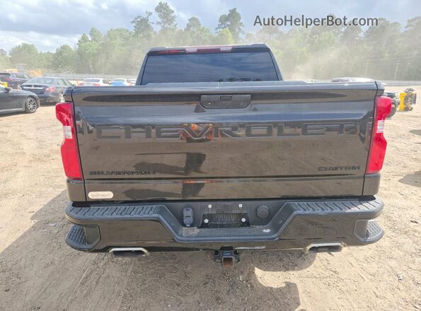 1GCPYCEF3MZ344915 2021 CHEVROLET SILVERADO Black Вид ззаду