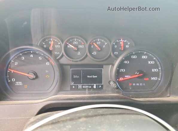 1GCPYCEF4MZ235959 2021 CHEVROLET SILVERADO Red Widok zestawu wskaźników