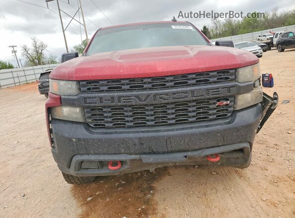 1GCPYCEF4MZ235959 2021 CHEVROLET SILVERADO Red Widok z przodu