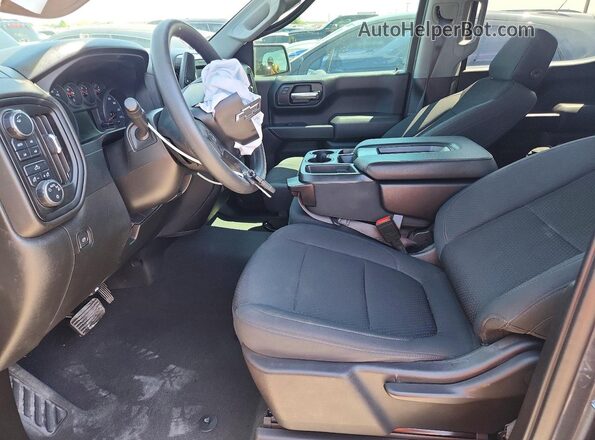 1GCPYCEF4MZ302835 2021 CHEVROLET SILVERADO Charcoal Vista interior delantera