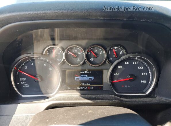1GCPYFED0KZ171500 2019 CHEVROLET SILVERADO Blue ხელსაწყოთა პანელის ხედი