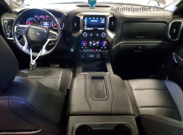 1GCPYFED2MZ201146 2021 CHEVROLET SILVERADO Коричневый Вид панели приборов