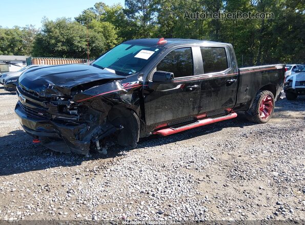 1GCPYFED2MZ442236 2021 CHEVROLET SILVERADO Черный Передняя левая четверть